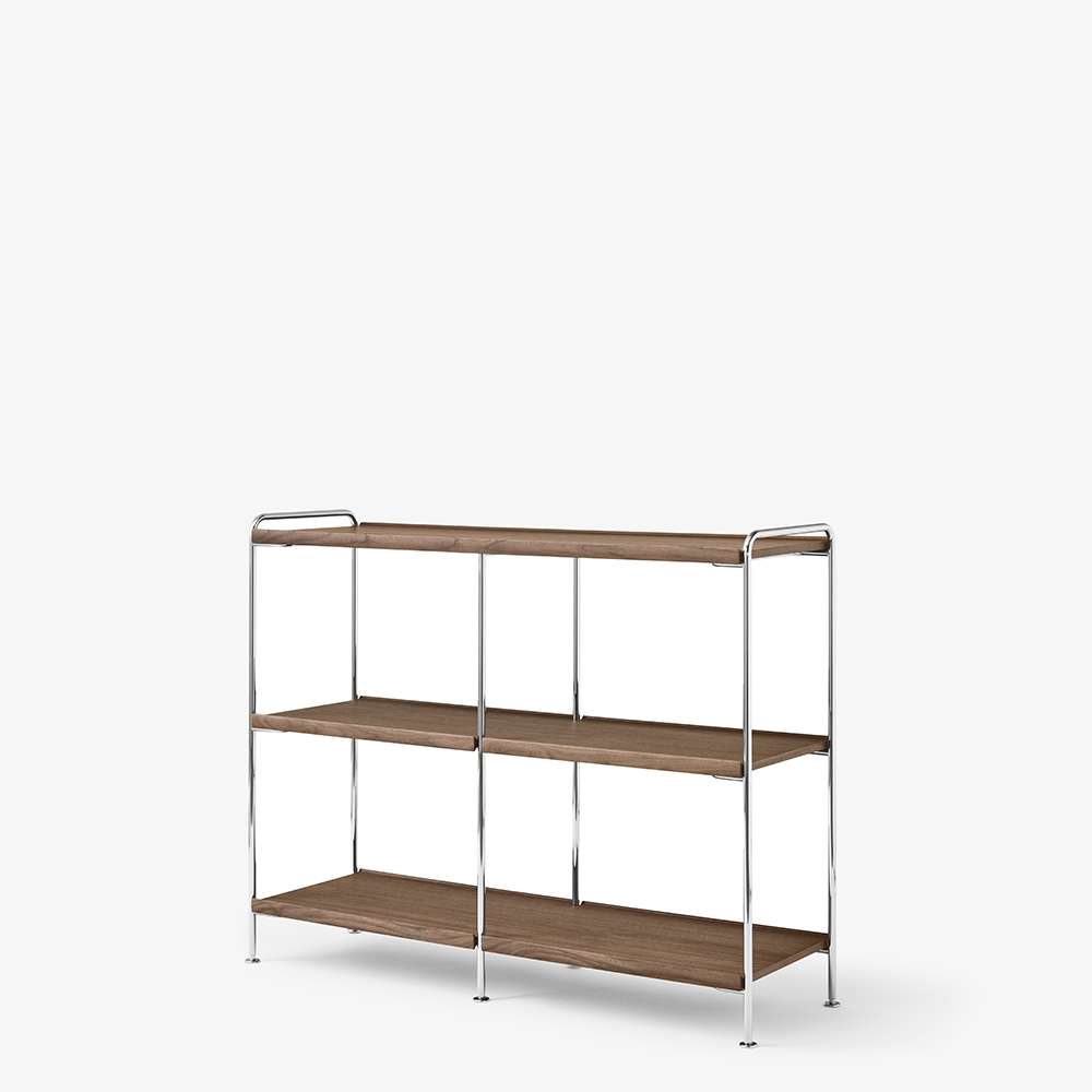 ATD_Packshots_159750A603A372_Alima NDS5_Lacquered Walnut w Chrome_Angled Front